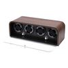 Watch Winder for 4 Mechanical Watches 5 Modes Quiet Automatic Watch Winder Display Storage Box with LED Light for Home