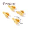 18K Gold Plated End Tip Covers,Crimp Beads,Bead Tip Clam shells,Knot Tip Cover Ends,DIY Jewelry Making Supplies Connectors