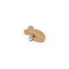 12pcs Wholesale Cat Collar Accessory Wood Dog Bone Puppy Blank Nameplate Round Tags For Dogs Keyrings
