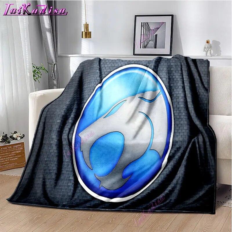 Thundercats Throw Blanket Cartoon Soft Cover Lightweight Warm Cartoon Blankets for Kidsroom Bedroom