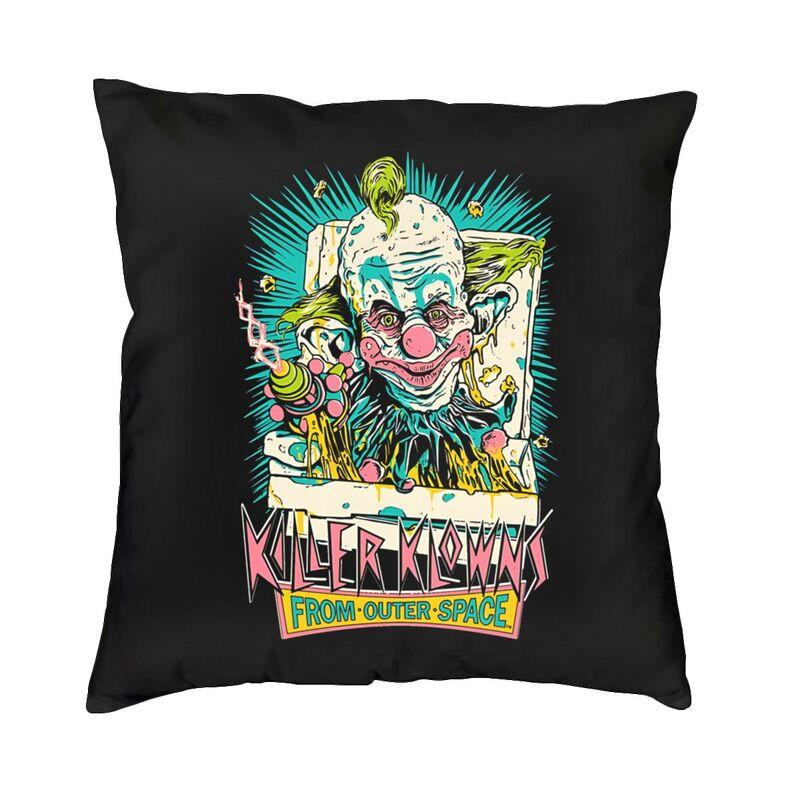 Killer Klowns From Outer Space Funny Horror Movie Cushion Cover 45x45cm Home Decorative Printing Throw Pillow Sofa Double Side