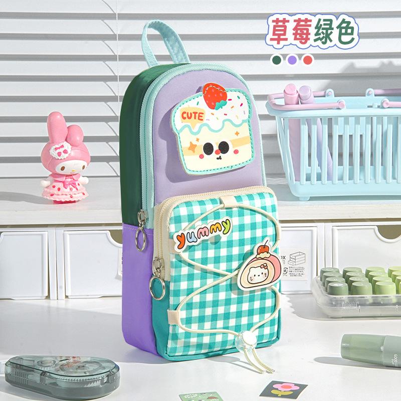 New Small Schoolbag, Star Pencil Bag, Large-capacity Primary School Student Stationery Bag, Pencil Stationery Box, Girl High-value Pencil Bag