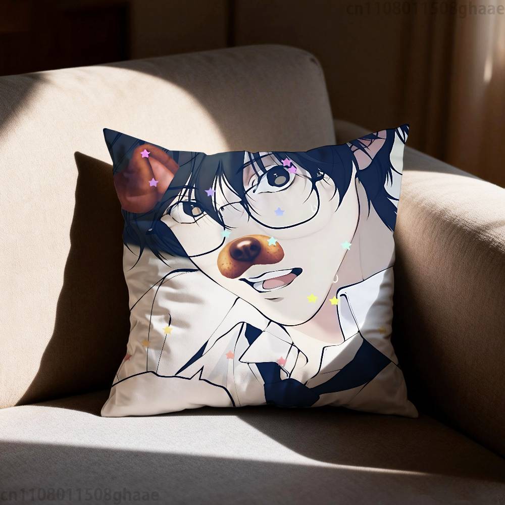 Manga LLost In The CCloud Pillow Case Square DoubleSided Printing Short Plush Sofa Cushion Cover Bedroom Bedside Pillow