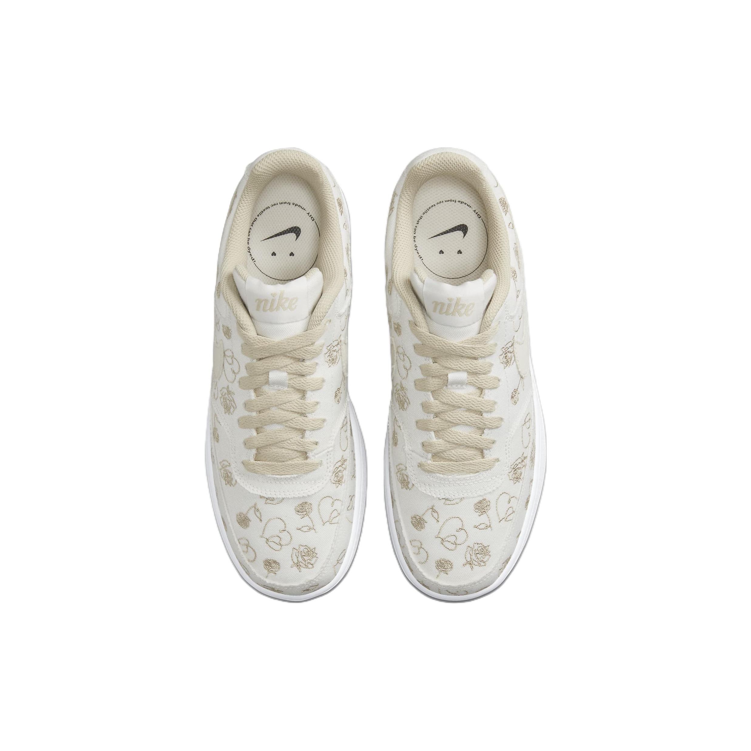 Женские кроссовки Nike Court Vision Low Valentines Day White Summit-White Rattan — фото 4