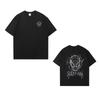Men's Short Sleeve T Shirt For Men 100% Cotton  Spider-Man Sketch Print American Retro Street Casual T-Shirt To
