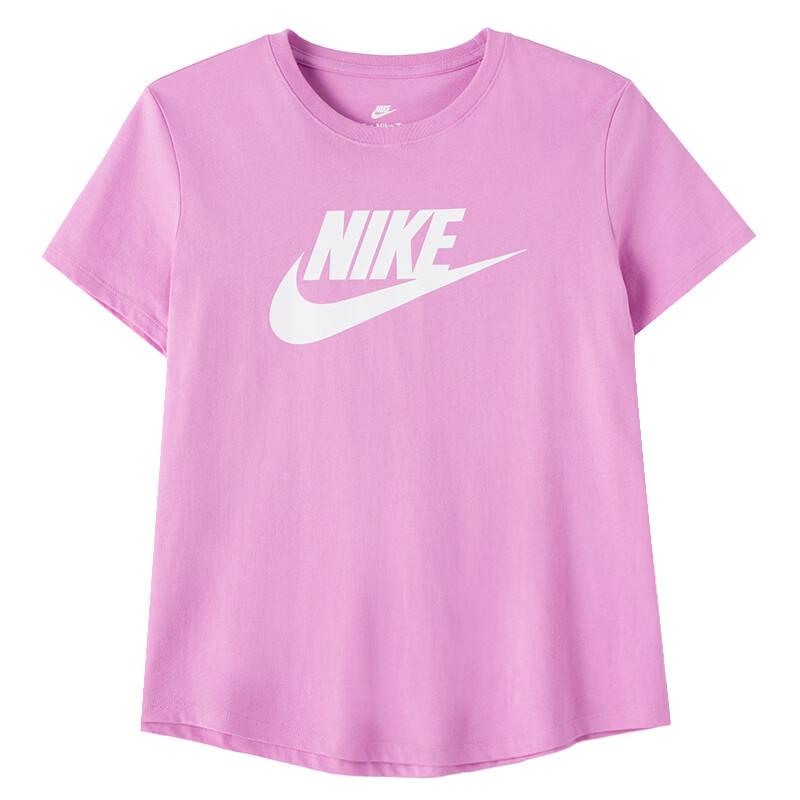 Nike Round Neck Sports Breathable Soft Short Sleeve T-Shirt Women tops DX7907-504