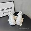 Versatile Lace-Up Platform Sneakers for Women - Height-Increasing, Trendy White Shoes for Spring & Autumn 2025