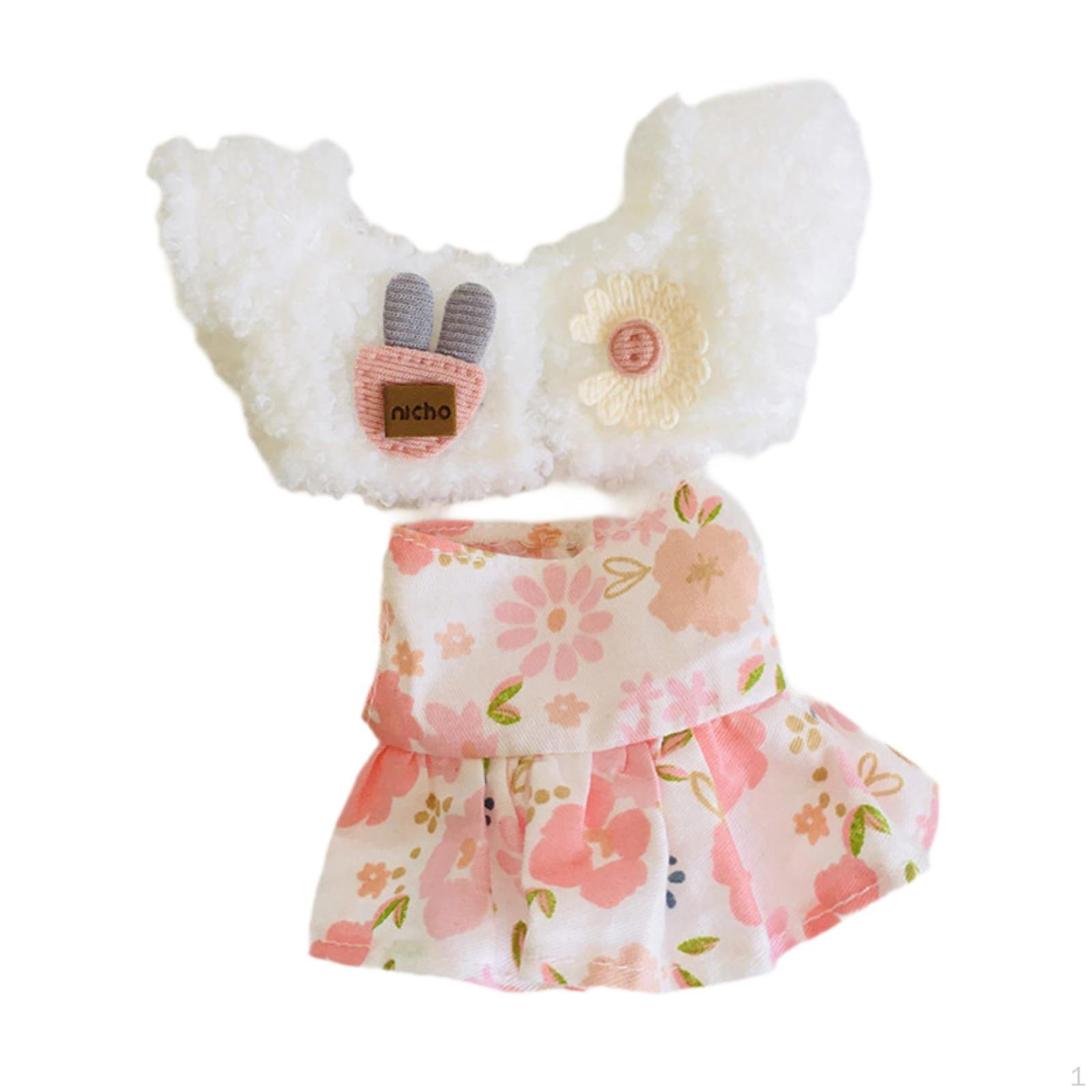 

Elegant Floral Doll Outfit for 17 Dolls dancing petals