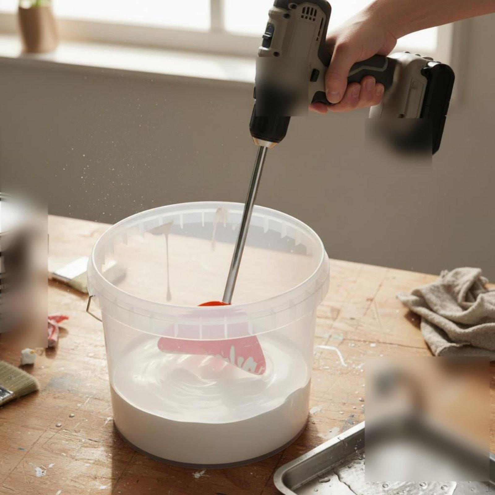 Silicone Drill Easy to Clean Mixer Attachment Multi Use Paint Mixing Paddle for DIY Users,