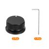 uxcell Aluminum Potentiometer 6mm Universal Volume Tone Control Knob with Arrow Indicator for Guitar and Bass 2-Piece Knob,