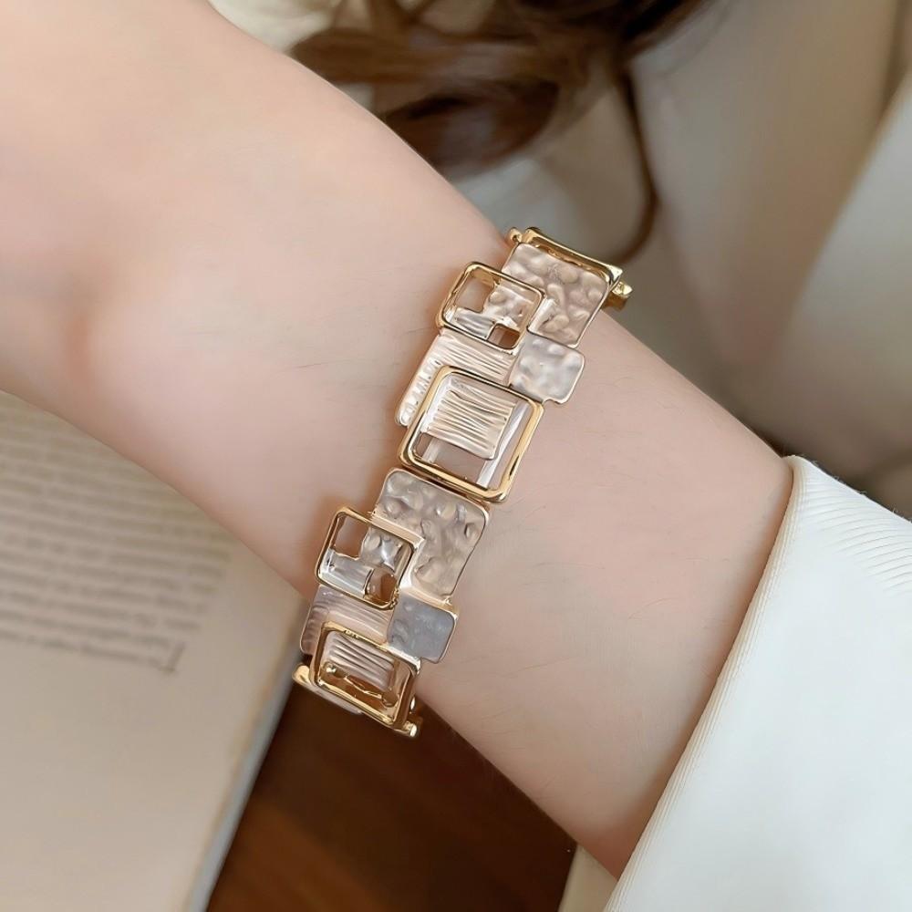 Elastic Stretchable Geometric Bracelet Gold Color Fashion Bracelet for Party Prom Gift