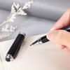 Carbon Fiber Metal Signature Pen Golden Premium Gel Pens Fiber Signature Pen  Present