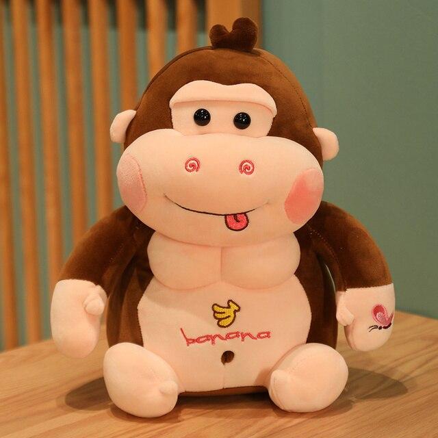 

Велика кількість милих горил, плюшевих іграшок, мультяшних орангутангів, мавп, подушечок, м’яких м’яких ляльок-тваринок для дітей, подарунків для хлопчиків 35cm червоно-коричневий