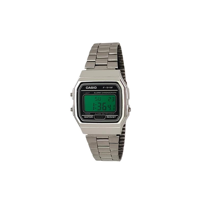 CASIO Customized watch modified series life waterproof fashion trend retro small square watch F-91WM-7A modified-emerald pupi F-91WM-7A