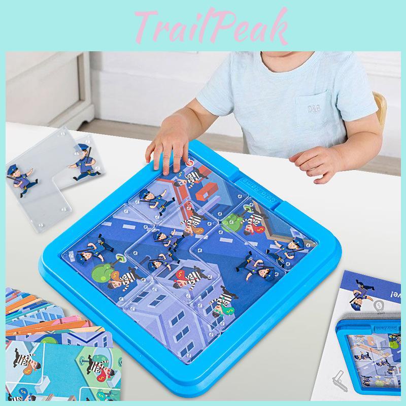 Puzzle Toy For Kids Police Chase Thief Strategy Game For Children
