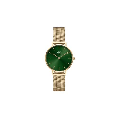 [Official Shop/2-Year Warranty/Authentic Import] Daniel Wellington DW Women's Petite Emerald 28mm Watch, Stylish Designer Watch In Gold and Green, Per