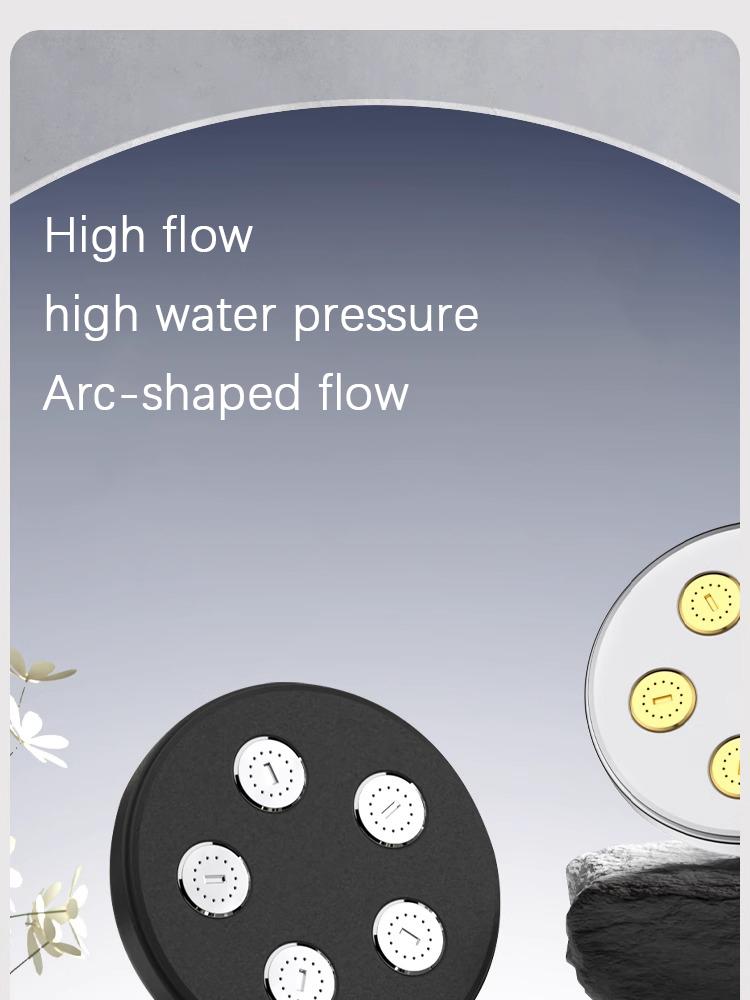 4-inch High Pressure Supercharged Wall-Mounted Shower Head Rotatable Top Spray Shower Head Upgrade Your Bathroom Accessories
