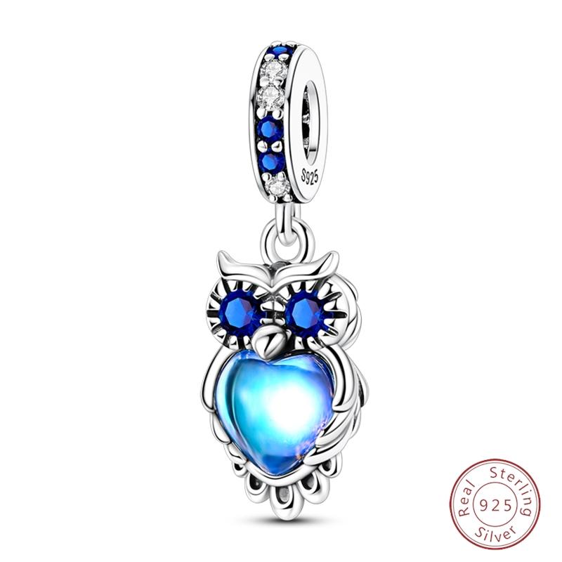 S925 Silver Bee Bear Easter Egg Guitar Jesus Saint Mary Charms Beads Fit 3mm Bracelets DIY Fine Jewelry Making