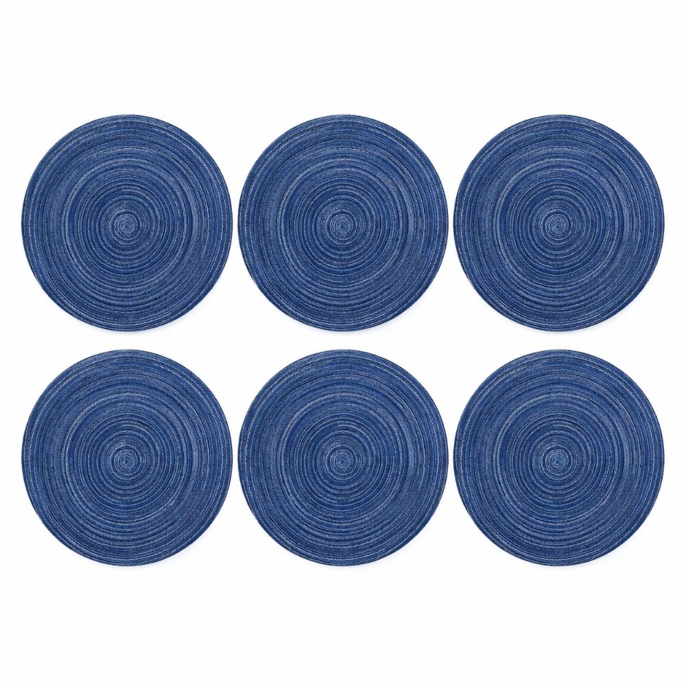 6Pcs White Woven Coasters Round Diatomite Coasters Tabletop Decor Round Coasters Kitchen