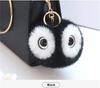 Fluffy Rabbit Fur Ball Pompom Owl Women Pompon Owl Female Toy Bag Car Trinket Jewelry Gift Bag Charm