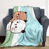 Bear Hug Flannel Blanket Throw Blanket Soft Warm Sofa Bed Camping Car Home Decor Unique Christmas Gift C9301646