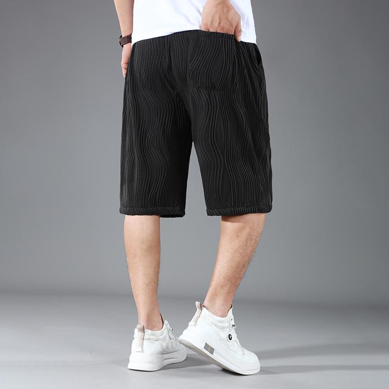 Plus Size 4XL-11XL Summer Oversize Black Shorts for Men Elastic Waist Casual Shorts Summer Clothes
