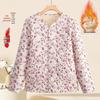 2025 Autumn/Winter Plus Velvet Thickened Cotton Jacket for Middle-Aged & Elderly Women – Warm Padded Outerwear