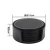 6pcs/set Leather Heat Insulation Coasters Tea Round Leather Tea Coffee Cup Pad Desk Decor