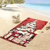 Elegant festive tree whispers Print beach towel, quick drying, suitable for travel, outdoor sports, jogging, the beach and swimming, gift