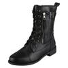 Mid High Boots For Women With Side Zippers Fashionable And Casual Round Toed Plus Size Over The Knee Boots for Women Wide Calf