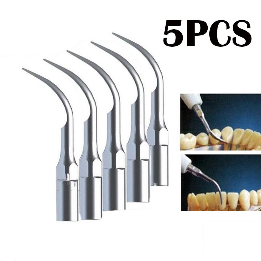 5Pcs Dental Ultrasonic Scaler Tips for Periodontics Endodontics Professional Teeth Cleaning Tools