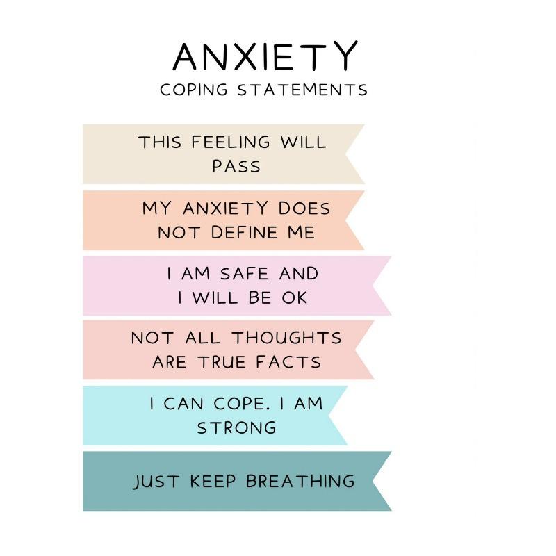 Mental Health Anxiety Relief Psychology Wall Art Canvas Painting Posters Prints Wall Picture for Clinic Therapy Office Decor