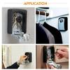 Outdoor Wall Mounted Safe Key Box With Lock & Waterproof Cover Home/Car/Keys