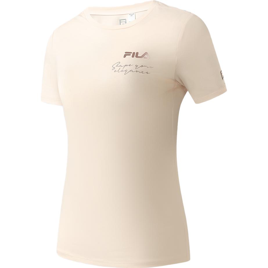 New FILA Latte Girl 3.0 Set In Sleeve T Shirt Women's Early Cherry Blossom Pink A11W321115F-PK