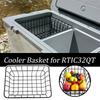 Freezer Organizer Bins Metal Wire Organizer Refrigerator Basket Cooler Storage Rack For Produce Vegetables Fruits Beverage Food