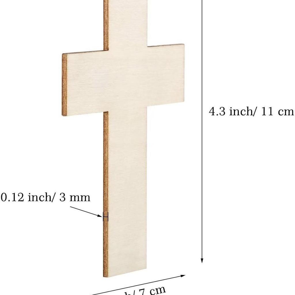 Naturholzfarbe Kreuz Holzspäne DIY Malwerkzeuge für Kindermalerei und Basteln