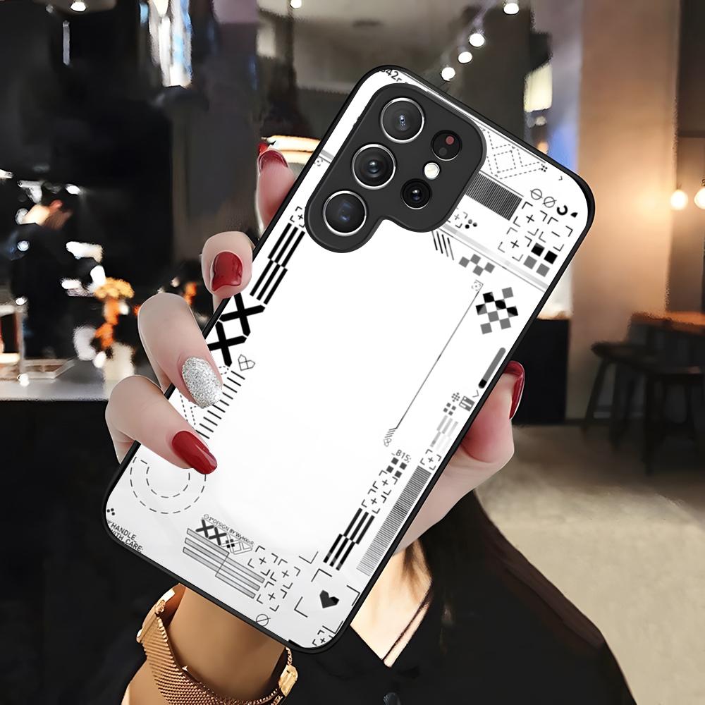 Printstream Patten Phone Case For Samsung S26 S25 Edge Ultra 24 23 22 21 Ultra Plus Fe A55 56 15 4G 5G Glass Cover