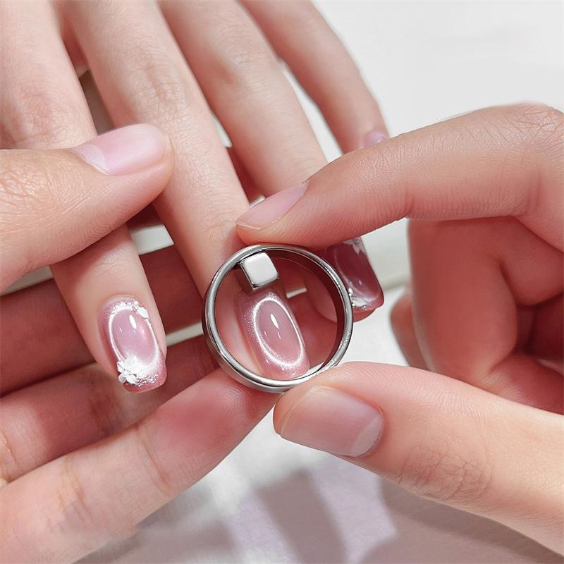Hot Ring Magnet Hollow Cat Eye Oval Nail Magnet Manicure Tool For DIY Gel Polish Magnetic Nail Art Auxiliary Tools Supplies Set