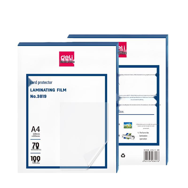 Deli Laminating Film (100 Sheets)