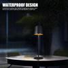 LED Cordless Table Lamps Portable Rechargeable Outdoor Table Lamp 3 Color Stepless Dimming Night Light for Restaurant Bedroom