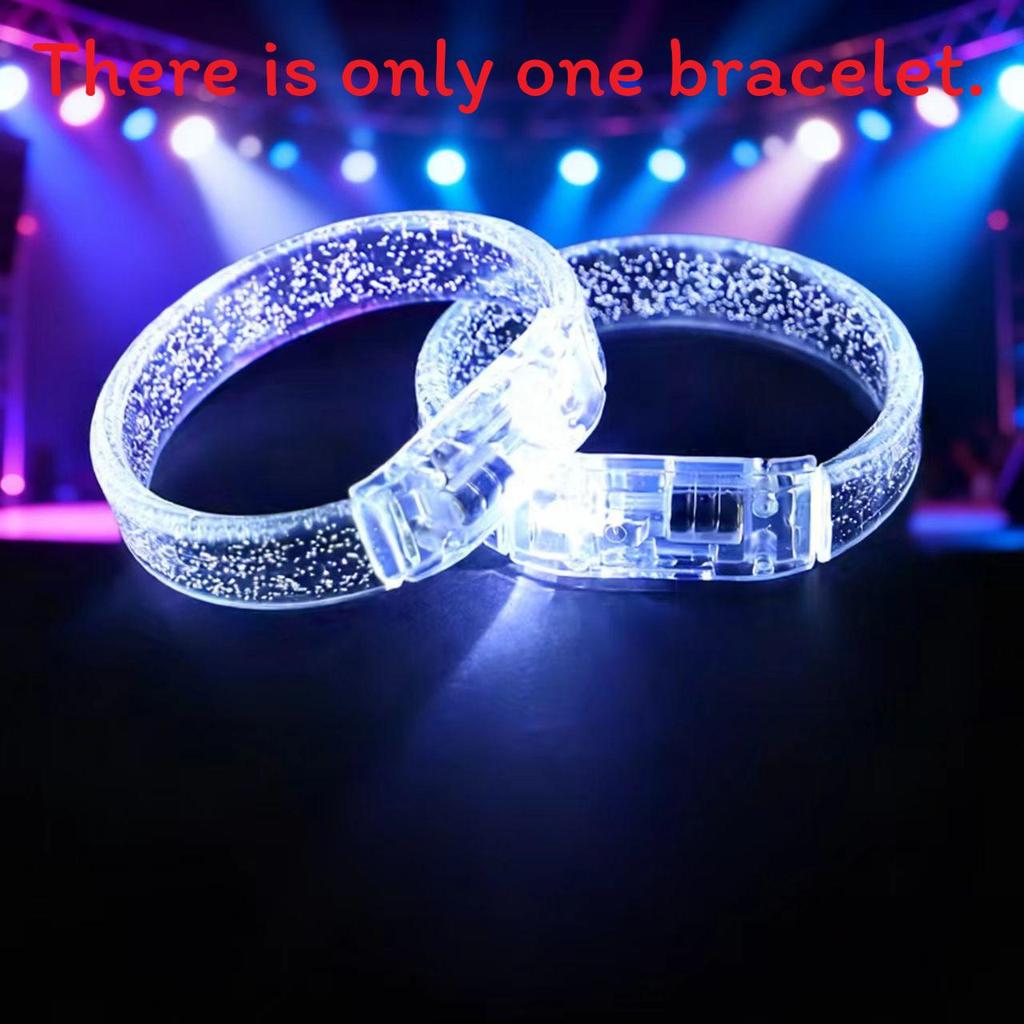 Led Glowing Hand Bracelet Concert Prop Waterproof Flashing Party Accessory For Night Events