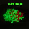 1 PAK Soft Glow Beads Luminous Orange Green White for Fishing Rig Treble Hook Egg Fly Tying UV Color Sabiki Ice Jig Fishing Accessory