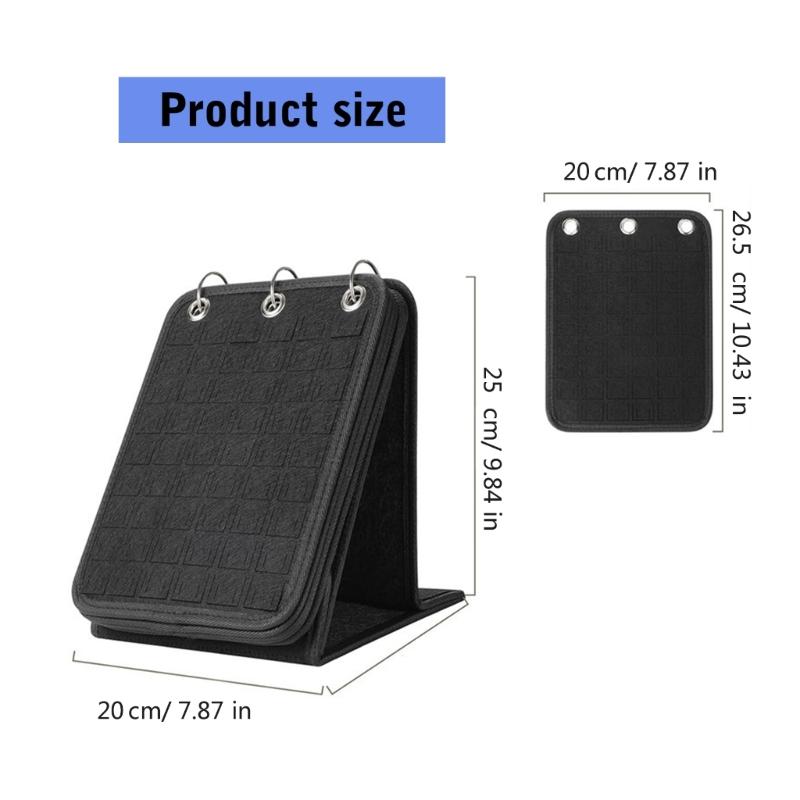 Fashionable Felt Jewelry Organizers Books Portable Travel Earring Necklace Rings Storage Case Jewelry Accessory