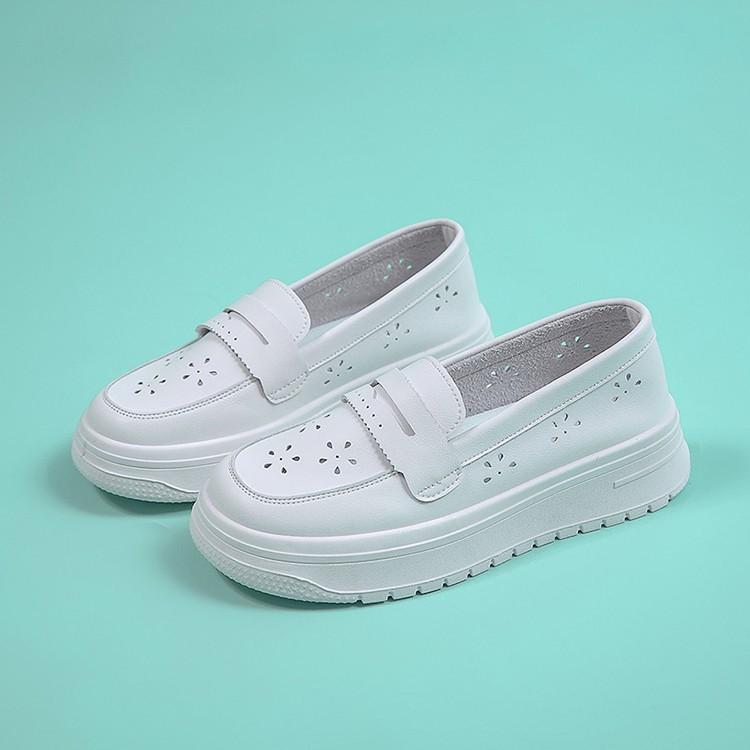 Height-increasing Medical Special Shoes Nurse Shoes Women's Soft Soles Light and Breathable Thick Soles Not Tired of Foot Work One Pedal White Shoes