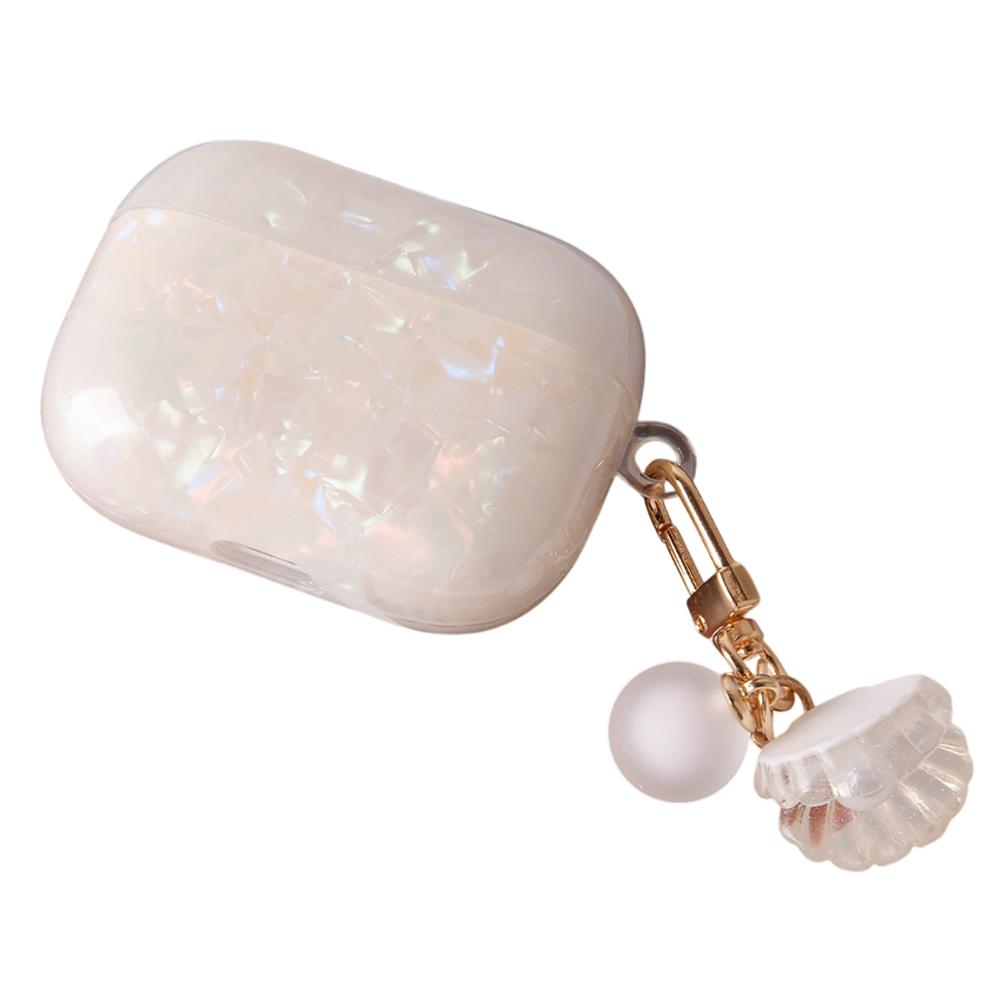 

Захисний чохол для Apple AirPods Pro з ТПУ, чохол для навушників з підвіскою у формі перлини та мушлі D