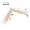90° TL Type Cold-Rolled Steel Angle Iron Shelf Support Connector