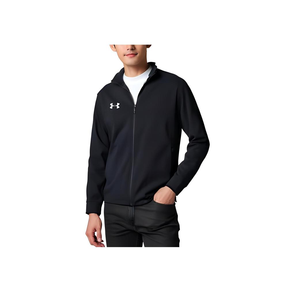 Under Armour Sports Series Womens Training Logo Print Outdoor Casual Sports Zip-Up Jacket Unisex jackets Black 24500402-001