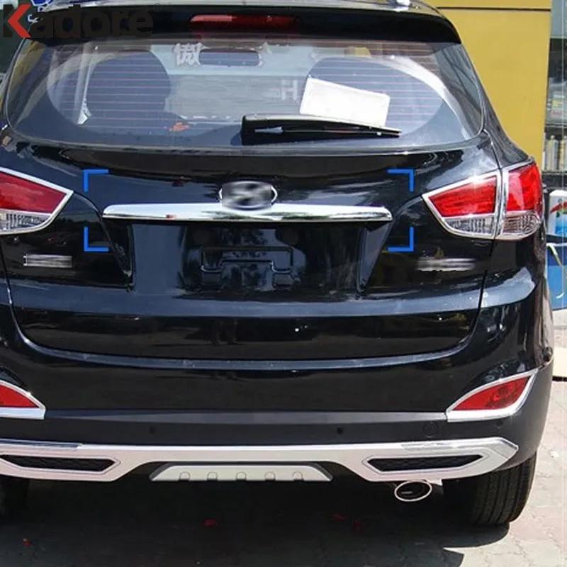 Rear Trunk Lid Cover Trim For Hyundai Tucson IX35 2010 2011 2012 Chrome Car Tail Gate Tailgate Molding Garnish Strip Accessories