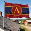 1pc Multi-Size Spartan Flag with Hanging Ring. Ideal for Home, Garden, Outdoor And Indoor Applications. Can Be Used As a Wall Flag, Poster Flag, Flag,