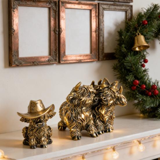 Alla hjärtans dag Höglandsboskap Figurin Harts Kärlekshjärta Höglandsboskap Staty Romantisk Gårdsbordsprydnad för Kök Trappstegshylla Heminredning